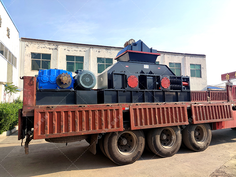 1208型對輥破碎機設備發貨圖片